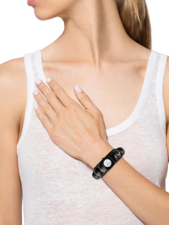 Reed Krakoff Stud Watch Black Leather